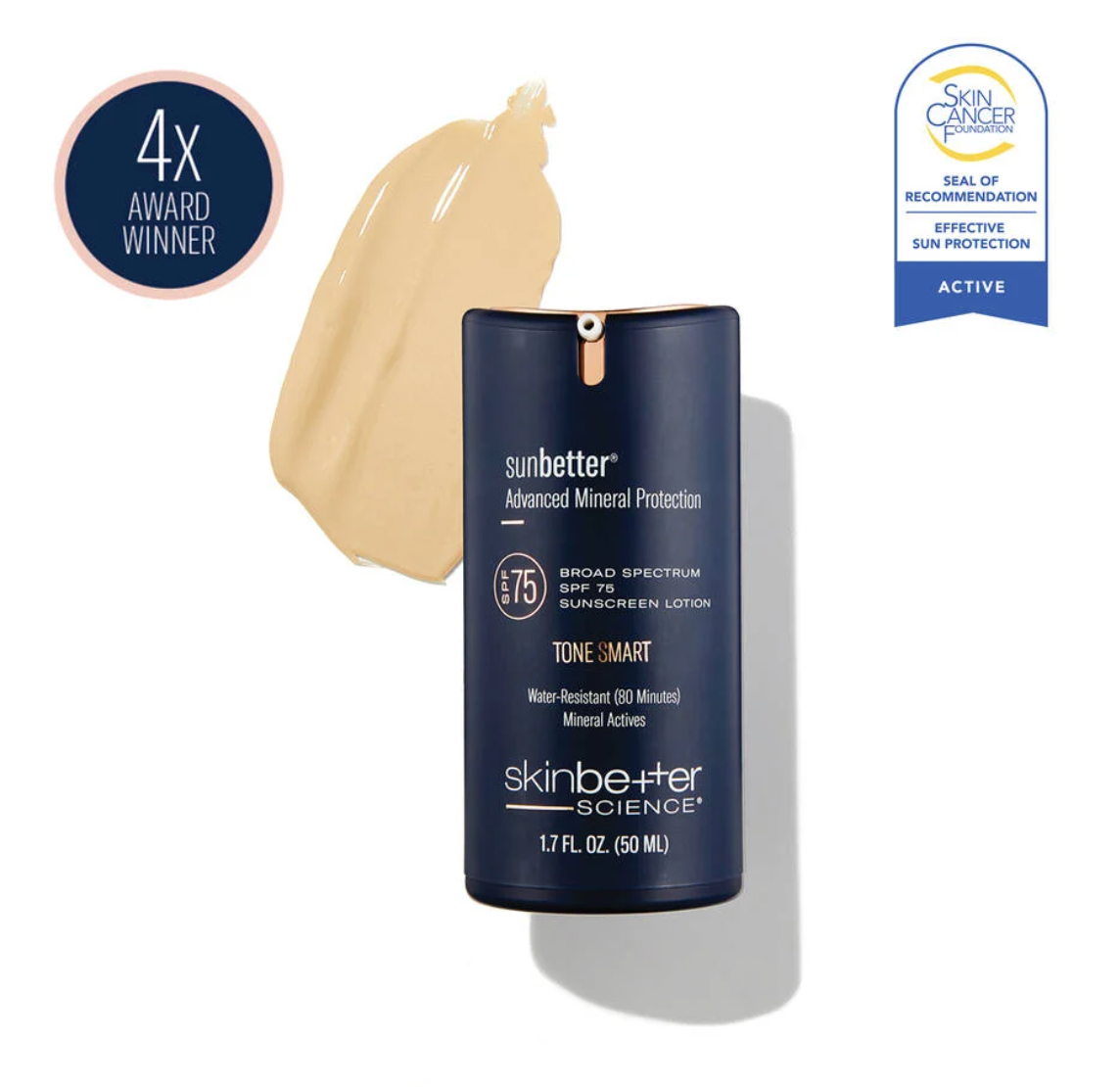 Skinbetter Science Sunbetter TONE SMART SPF 75 Sunscreen Lotion